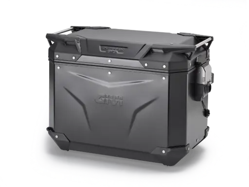 [OBKEV48BL] BAUL MONOKEY® TREKKER OUTBACK IZQ. EVO ALU. NEGRO 48 LTS - AÑADIR KIT SMART SECURITY L