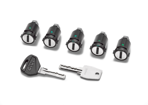 [SLR105] Kit de unificación Security Lock para 5 maletas que incluye llave con logotipo/llave metálica de s