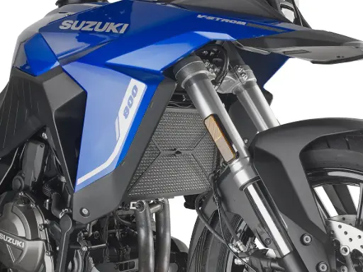 Protector Radiador Espec Acero Inoxi. Negro Suzuki V-strom 800 Se (23-24)