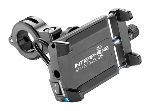 [smmotoalusb] Soporte universal de aluminio para smartphone con puerto usb para carga