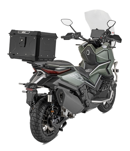[ALP44B2] TOP CASE MONOLOCK ALPINA C/CRABLOCK - SIST. DESENGANCHE INTERIOR - 44LTS ALUMINIO NEGRO