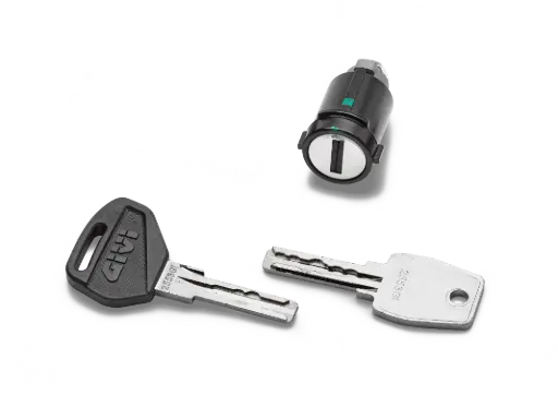[SLR101] Kit Security Lock que incluye llave con logotipo llave metálica de reserva y bombines codificados