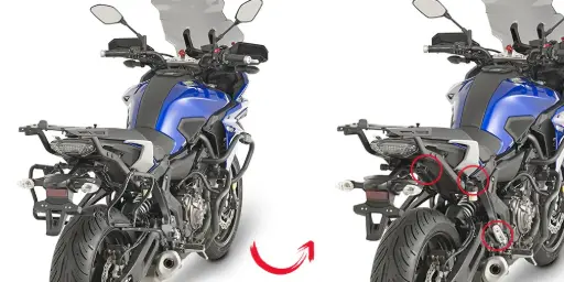 [plxr2130] Soporte Lateral V35 Yamaha Mt-07 Tracer (16 - 18)