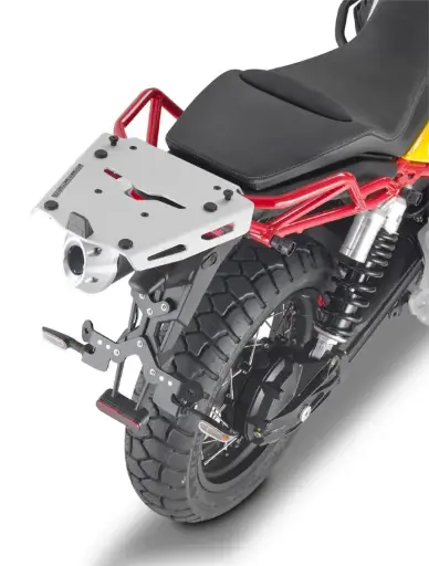 [sra8203] Soporte top case aluminio monokey moto guzzi v85 tt (19)