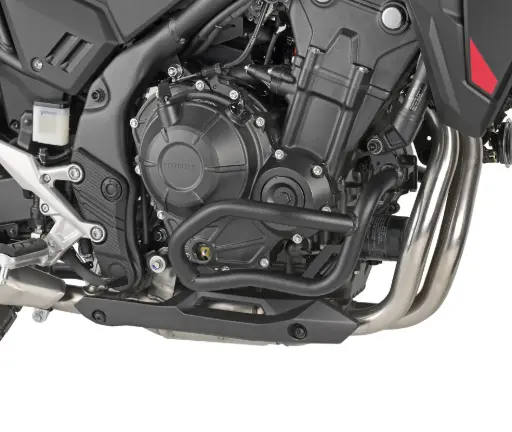 [tn1203] Defensa de motor baja negra honda nx 500 x