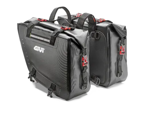 [grt718] Alforjas Laterales Impermeables Para Enduro - 15 + 15 Lts