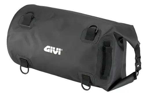 [ea114bk] Bolso sillin cilindrica waterproof 30 lts - negro
