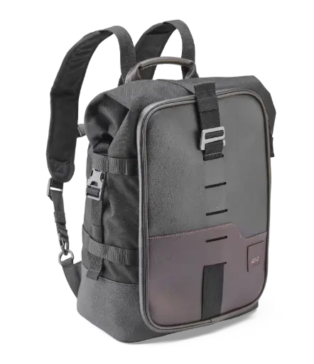 [crm101] Mochila cafe racer transformable en bolso sillin - 18 lts.