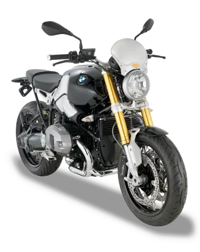 [100al] Parabrisa Universal Cafe Race Aluminio (20.5X26.5 Cm) (Combinar Kit De Anclaje Especif. Para C´Moto)