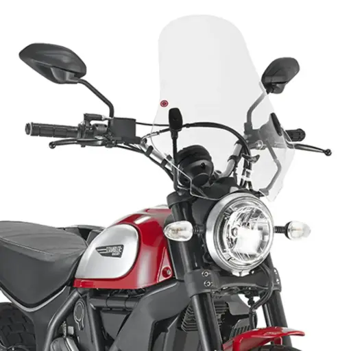 [7407a] Parabrisa Esp. Transp 48X43.5Cm(Combinar Anclaje A7407A) Ducati Scrambler 400(16-18)Icon 800 (15-18)