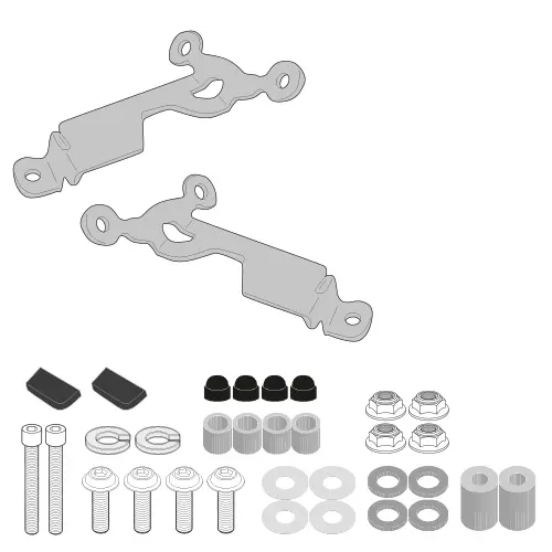 [a1200a] Kit Anclaje Parabrisas 2166A Honda Cb 750 Hornet (23)