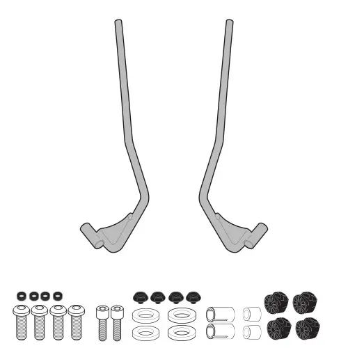 [a5608a] Kit Anclajes Especifico Para 5608A - Vespa Primavera/Sprint 50-125-150 (14 -18)