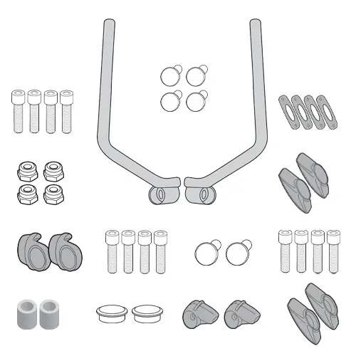 [a7407a] Kit anclajes especifico para 7407a/7407as -ducati scrambler icon 800 (15/18) scrambler 400 (16-18)