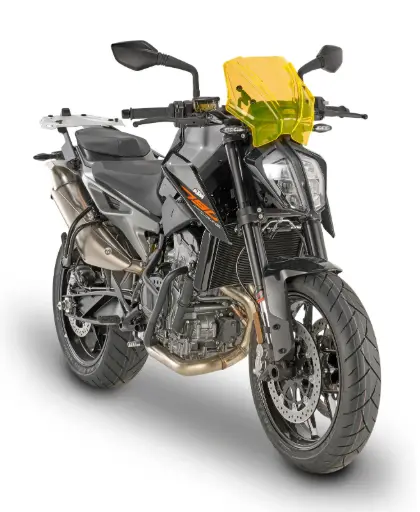 [a7708or] Cupula Especifica "Naranja" 25 X 31 Cms (Hxa) (Kit Incluido) Ktm Duke 790 (18)