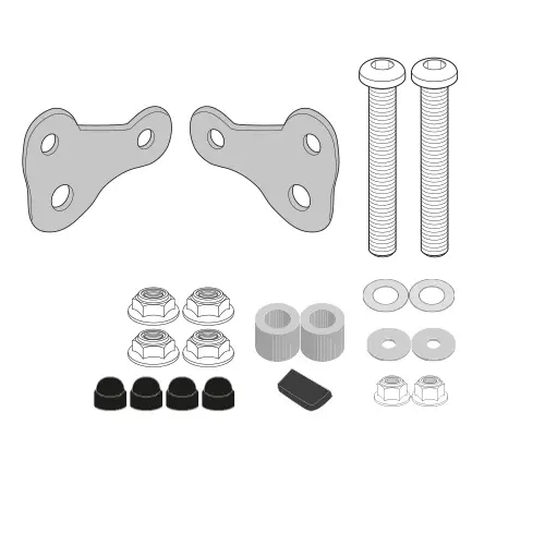 [a9056a] Kit anclaje parabrisas a201-a210 royal enfield hntr 350 (22)
