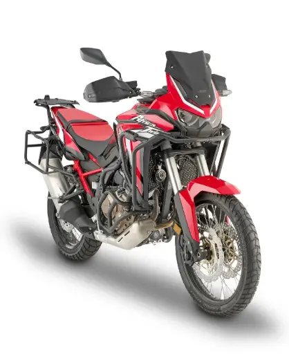 [d1179bo] Cupula baja deportiva negro mate 31x31cm (se monta en lug de orig) honda crf1100l africa tw (20)