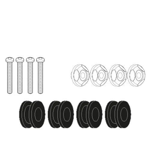 [d2153kit] Kit de anclaje especifico para 2153dt - yamaha n-max 125-155 (21-22)