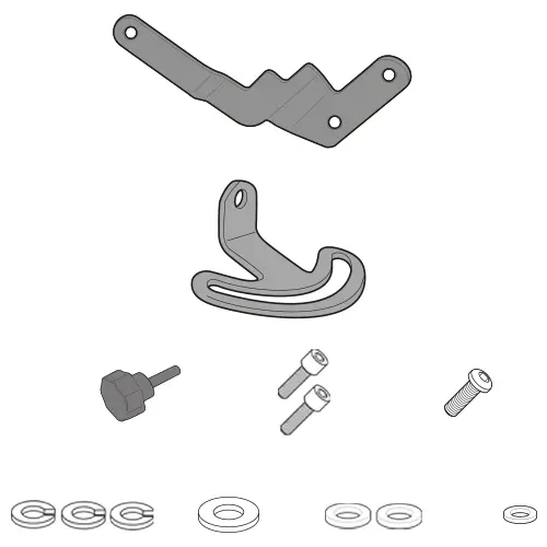[d5108kit] Kit anclaje especifico para 5108dt/5108d/5124dt/5124d bmw r1200gs/adventure (13-18)