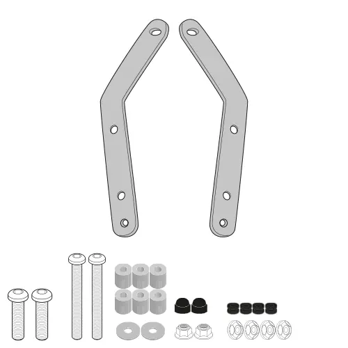 [d6112kit] Kit parabrisas kymco xciting s400i (18-23) (inst c/ d6104st)