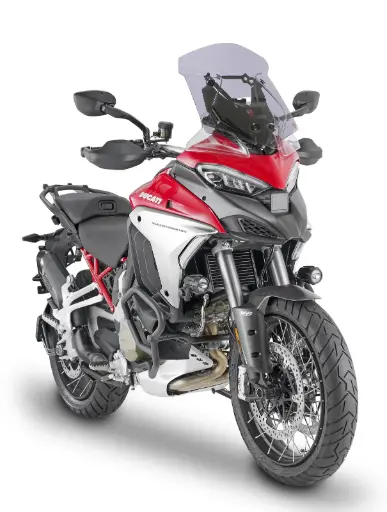 [d7413s] Parabrisa fume 45.5x38 cm ducati multistrada v4 / s (21-23)
