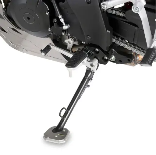 [es3105] Ampliador De Muleta En Aluminio Y Acero Inoxidable Dl 1000 V-Strom (14 - 18)