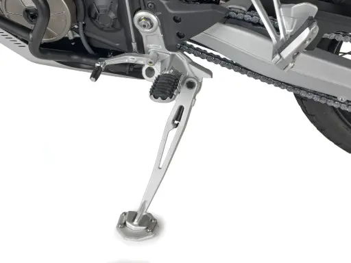 [es6710] Ampliador Muleta En Aluminio Y Acero Inox Aprilia Tuareg 660 (21-22)