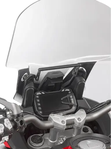 [fb7408] Barra Para Colocar S902A S920M S920L Y Porta Gps-Smartphone Ducati Multistrada 950/1200/1260 (15-18)