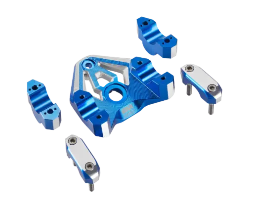 [rs5143bl] Elevador Manubrio En Aluminio 6082 - Anod Azul