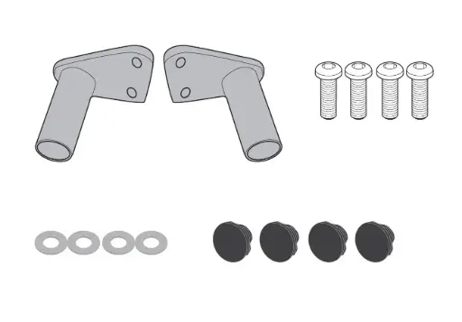 [ls1161ox] Kit anclajes para proyectores s310 o s322 honda crf1000l africa twin adventure sports (18-19)