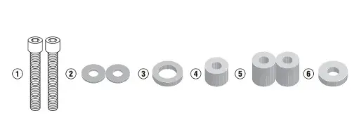 Kit especifico para montar slider sld01 - kawasaki z 650 (17-20)