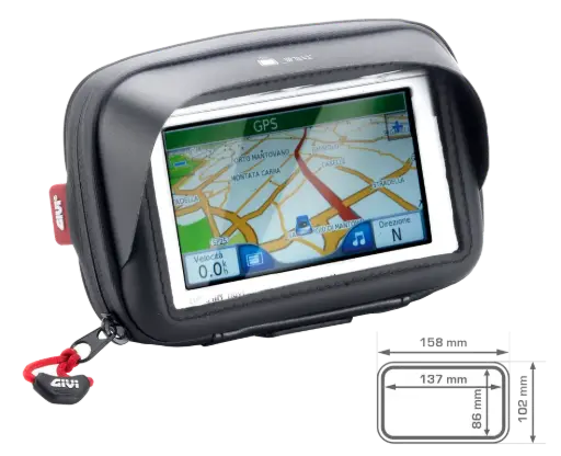 [s954b] Porta-Smartphone / Porta-Navegador Gps Al Manillar 5 Pulgadas