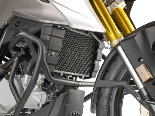 Protector Radiador Acero Inox Negro Bmw G 310 Gs (17-19)