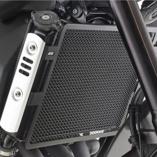 [pr3117] Protector radiador especifico en acero inoxi. negro suz v-strom 1050 (20-21)/v-strom 1050 xt (20-21)