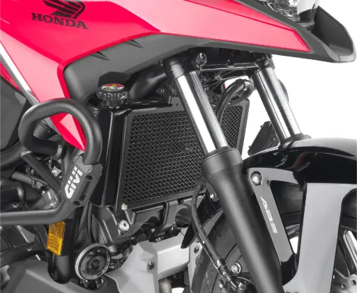 [pr1146] Protector radiador especifico en acero inoxidable negro honda nc750x (16-19)