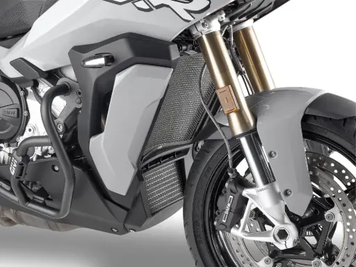 [pr5138] Protector Radiador Especifico En Acero Inoxidable Pintado Negro Bmw S 1000 Xr (20-21)