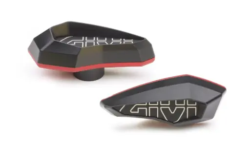 [sld01re] Slider protector universal alumiino anodizado rojo a combinar kit anclaje para cada moto