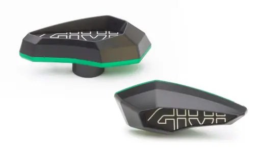 [sld01gr] Slider protector universal alumiino anodizado verde a combinar kit anclaje para cada moto