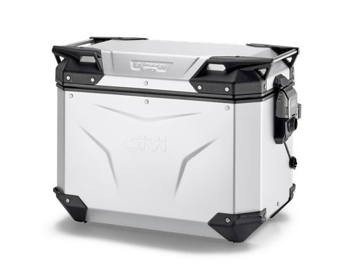 [OBKEV48AAL] BAUL MONOKEY® TREKKER OUTBACK IZQ. EVO ALUMINIO ANODIZ. 48 LTS - AÑADIR KIT SMART SECURITY L